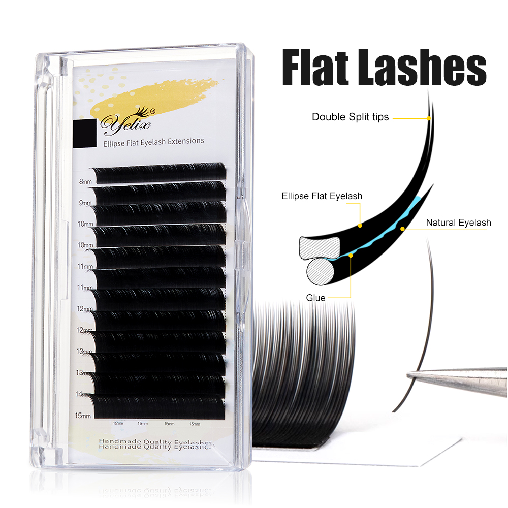Yelix Double Split Tip Ellipse - Eyelash Extension Double Volume 评论和价格