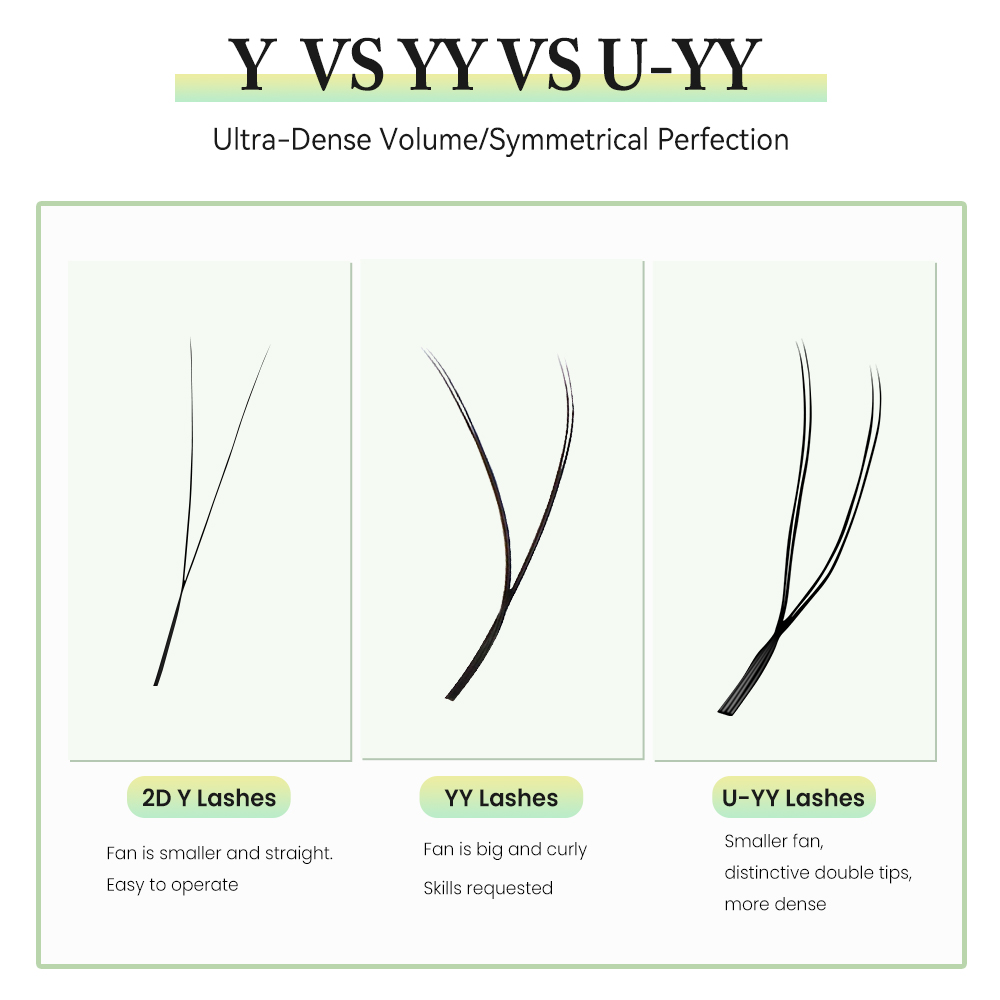 Yelix Y/YY Lashes Double Tips  - Eyelash Extension Double Volume 评论和价格