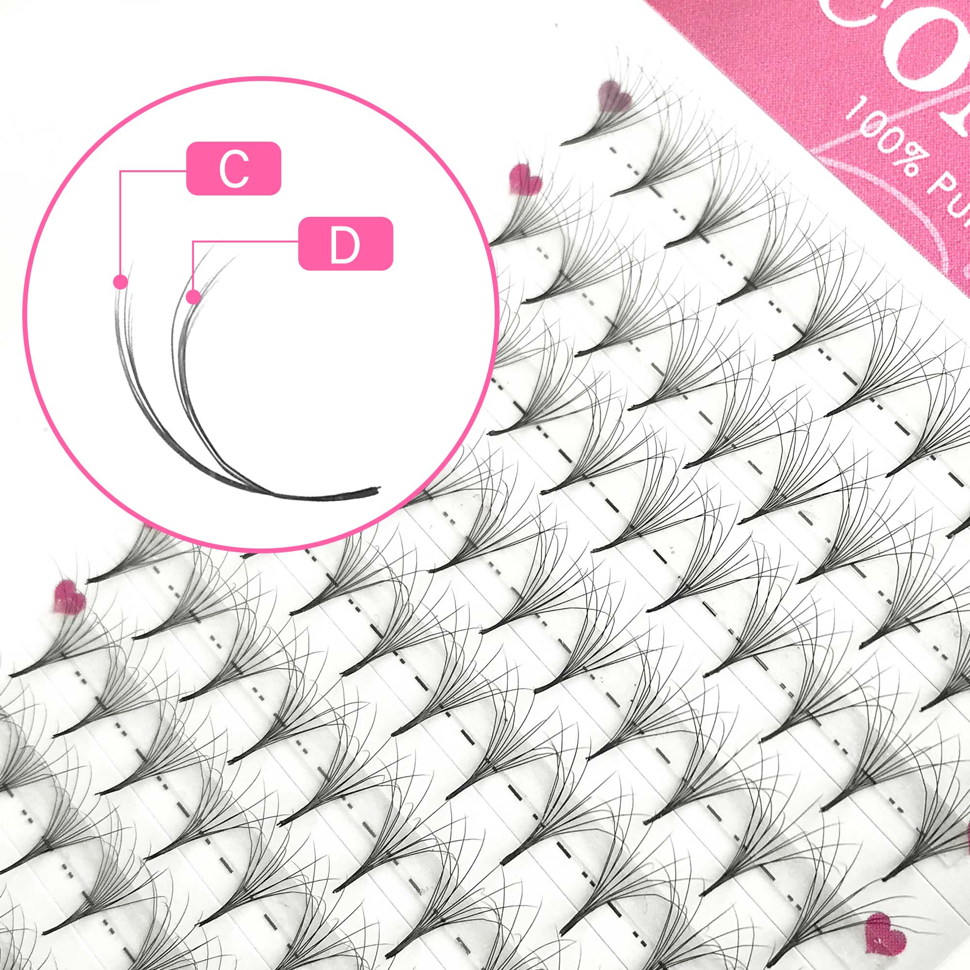 CoMango Double-Layer Fluffy Pr - Eyelash Extension Double Volume 评论和价格