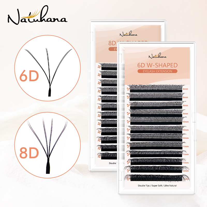 NATUHANA C D L LU Curl Premade - Eyelash Extension Double Volume 评论和价格