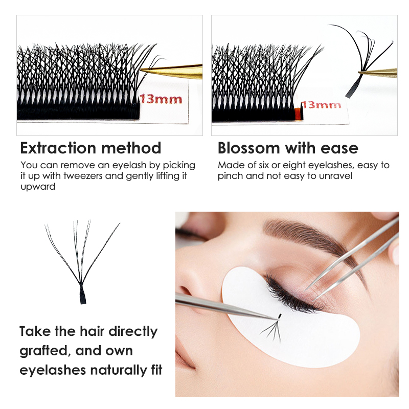 NATUHANA C D L LU Curl Premade - Eyelash Extension Double Volume 评论和价格