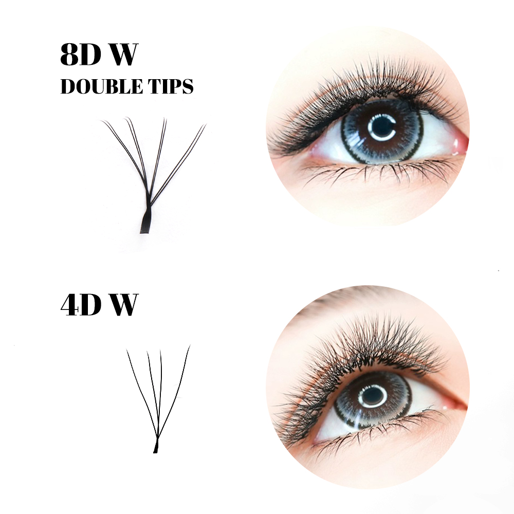 GEMERRY 4D/6D/8D/10D W Lashes  - Eyelash Extension Double Volume 评论和价格