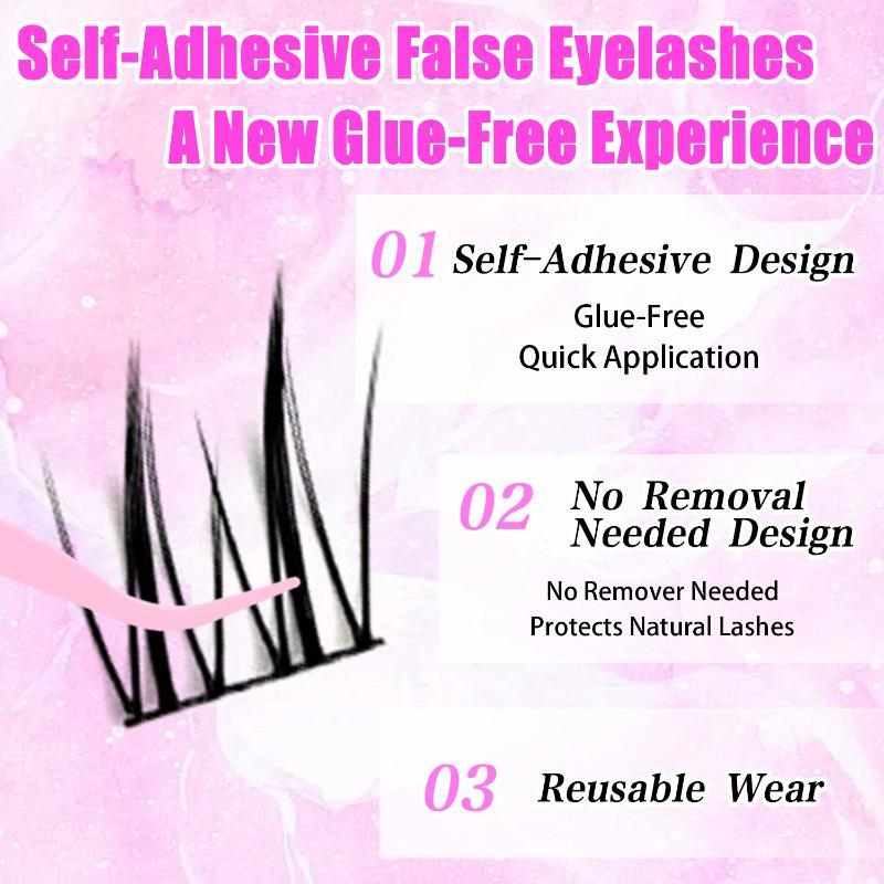 Glue Free Fox Eye False Eyelas - Sensitive Lash Glue 评论和价格