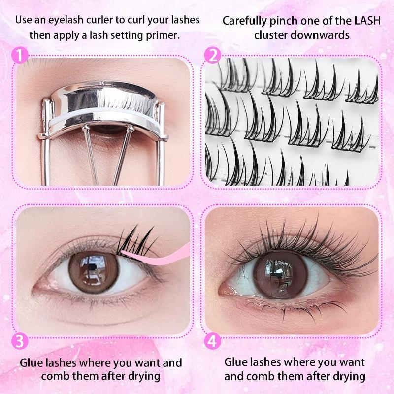Glue Free Fox Eye False Eyelas - Sensitive Lash Glue 评论和价格