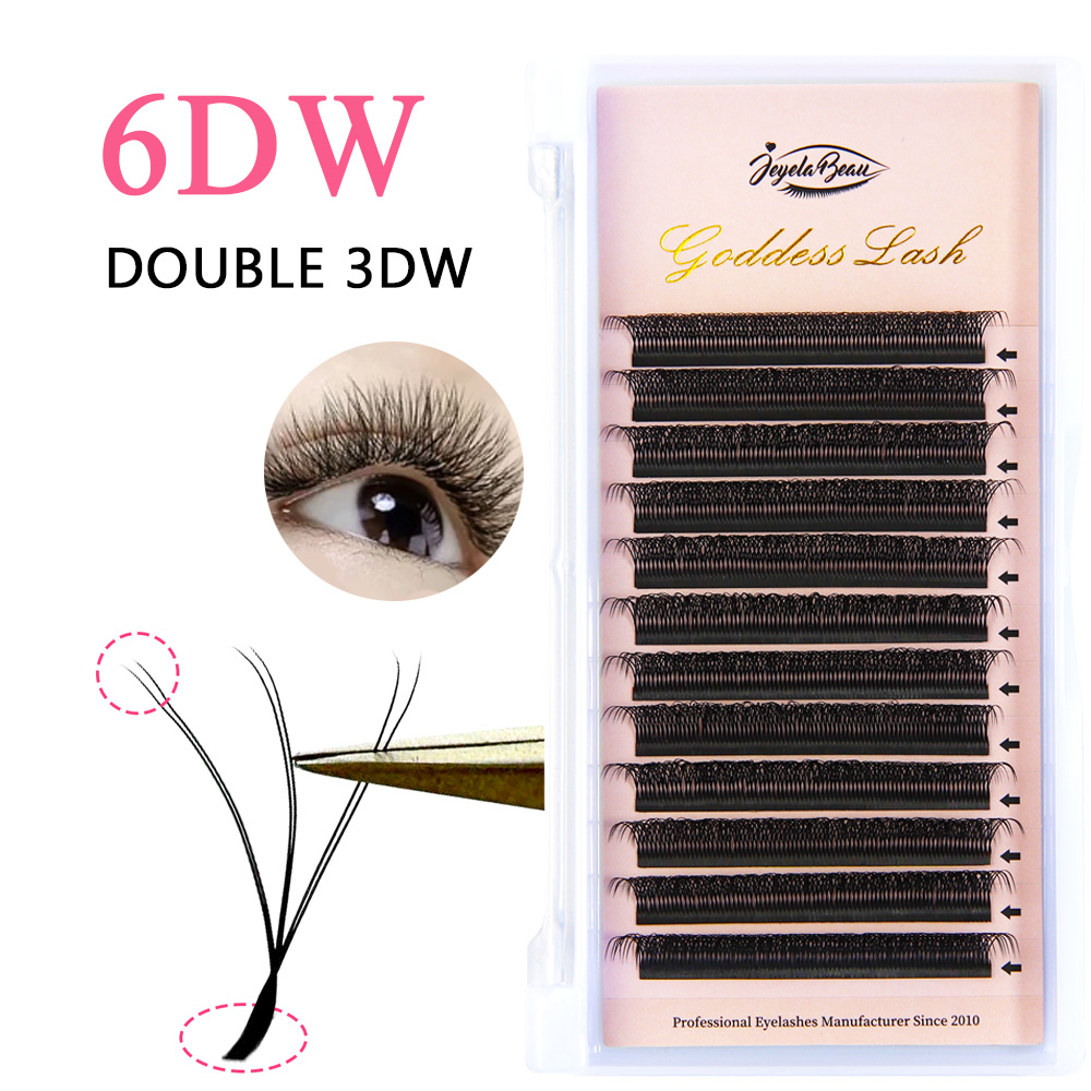 Goddess Double 3D/4DW Shaped E - Eyelash Extension Double Volume 评论和价格