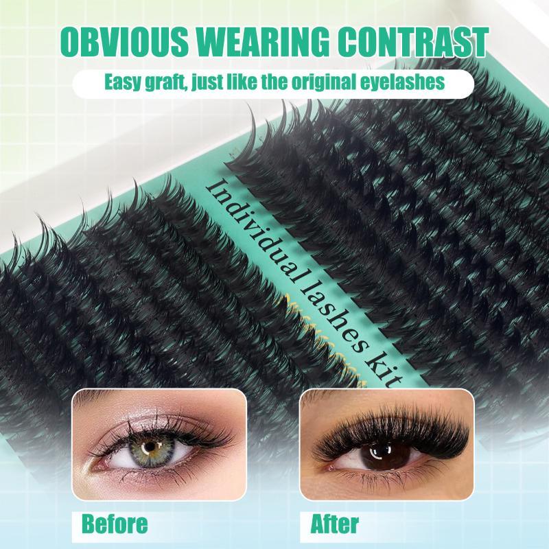 DIY 5D Fluffy Lash Clusters 32 - Eyelash Extension No 9 评论和价格
