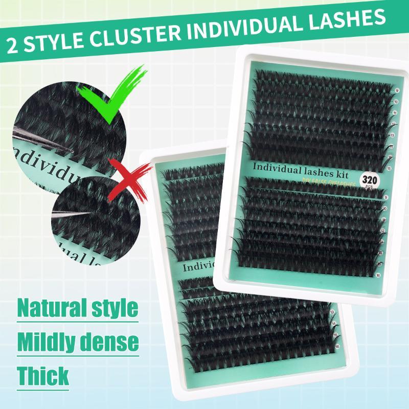 DIY 5D Fluffy Lash Clusters 32 - Eyelash Extension No 9 评论和价格