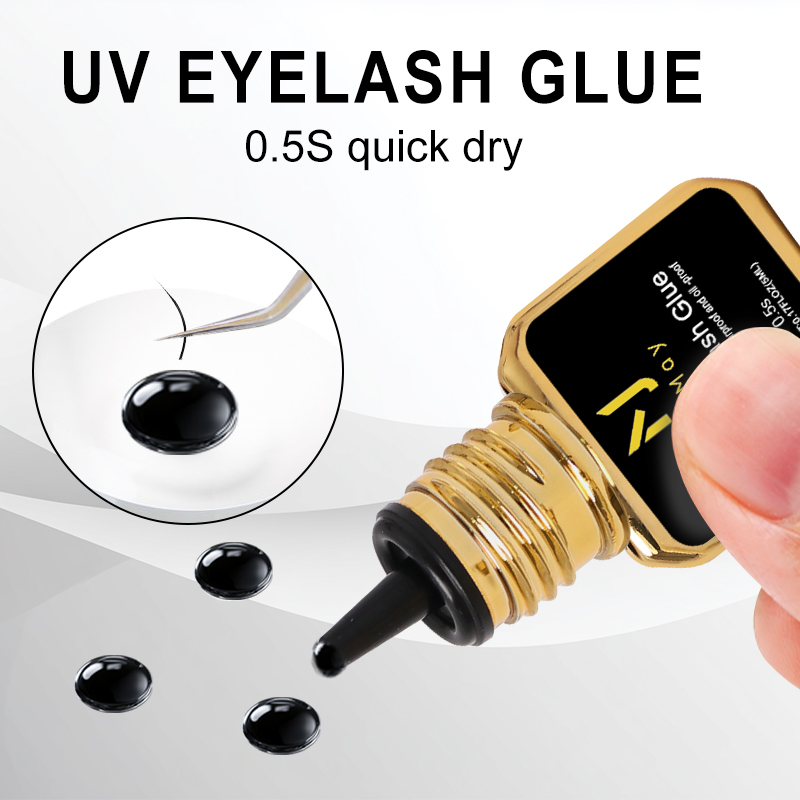JOMAY Black UV Lash Glue 0.5S  - Sensitive Lash Glue 评论和价格