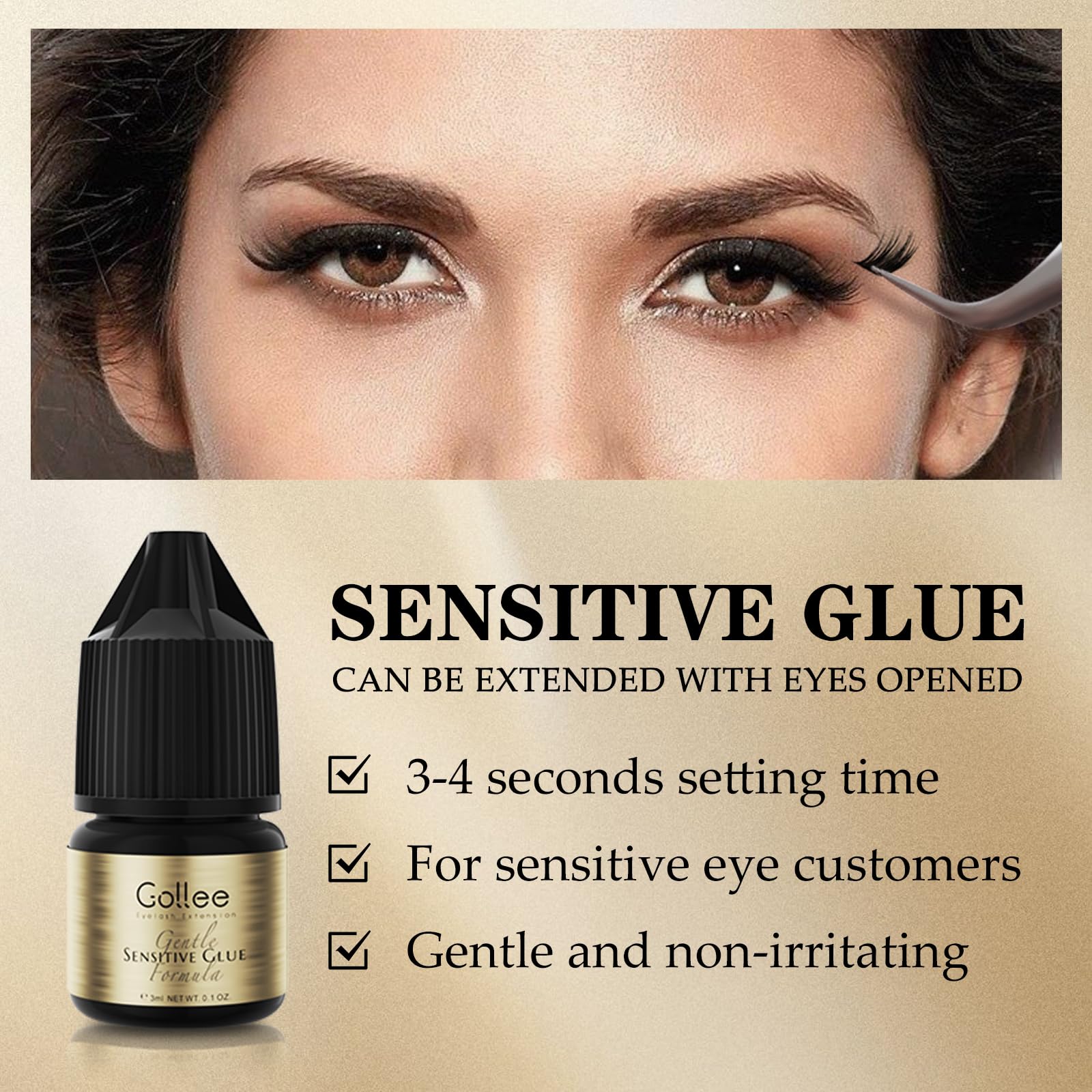 Gollee Eyelash Adhesive Cluste - Sensitive Lash Glue 评论和价格