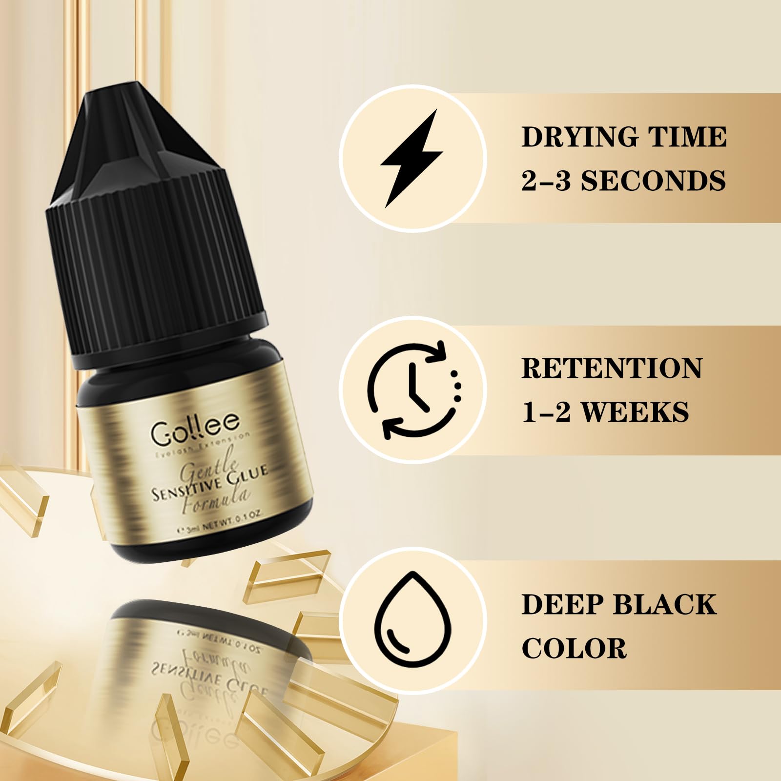 Gollee Eyelash Adhesive Cluste - Sensitive Lash Glue 评论和价格