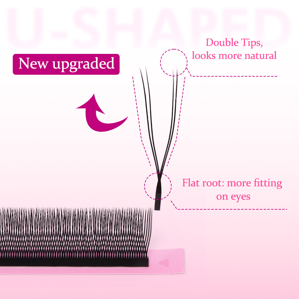 Rujade U Shaped YY Shaped Eyel - Eyelash Extension Double Volume 评论和价格