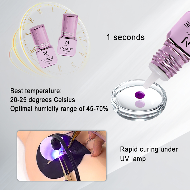 JOMAY 3 Bottles Fast Drying UV - Sensitive Lash Glue 评论和价格